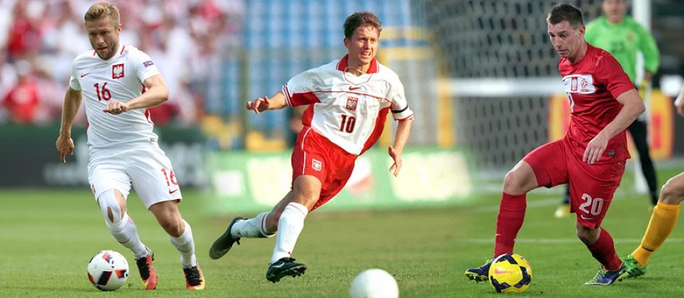 Od lewej: Jakub Błaszczykowski, Jerzy Brzęczek, Mateusz Zachara / foto: laczynaspilka.pl