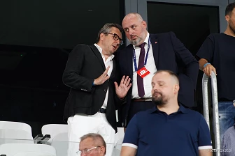 Kibice na meczu eliminacji Ligi Mistrzów: Raków Częstochowa - FC Kopenhaga