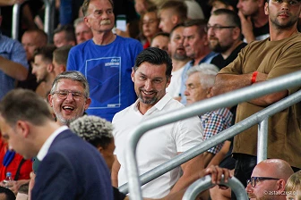 Kibice na meczu eliminacji Ligi Mistrzów: Raków Częstochowa - FC Kopenhaga