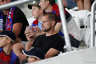 Kibice na meczu eliminacji Ligi Mistrzów: Raków Częstochowa - FC Kopenhaga
