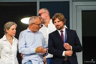 Kibice na meczu eliminacji Ligi Mistrzów: Raków Częstochowa - FC Kopenhaga