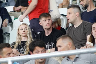 Kibice na meczu eliminacji Ligi Mistrzów: Raków Częstochowa - FC Kopenhaga