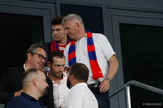 Kibice na meczu eliminacji Ligi Mistrzów: Raków Częstochowa - FC Kopenhaga