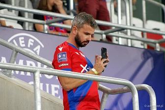 Kibice na meczu eliminacji Ligi Mistrzów: Raków Częstochowa - FC Kopenhaga