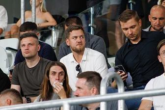 Kibice na meczu eliminacji Ligi Mistrzów: Raków Częstochowa - FC Kopenhaga