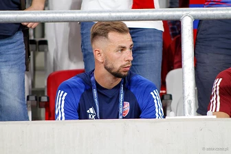 Kibice na meczu eliminacji Ligi Mistrzów: Raków Częstochowa - FC Kopenhaga