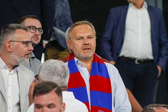 Kibice na meczu eliminacji Ligi Mistrzów: Raków Częstochowa - FC Kopenhaga