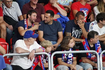 Kibice na meczu eliminacji Ligi Mistrzów: Raków Częstochowa - FC Kopenhaga