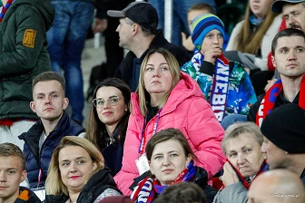 Kibice na meczu Ligi Europy: Raków Częstochowa - Sporting CP