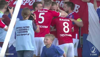 II liga: Raków wygrał z Odrą Opole i został liderem tabeli