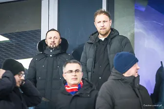 Kibice na meczu Ligi Konferencji: Raków - Rapid