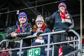 Kibice na meczu Ligi Konferencji: Raków - Zrinjski