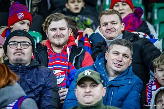 Kibice na meczu Ligi Konferencji: Raków - Zrinjski