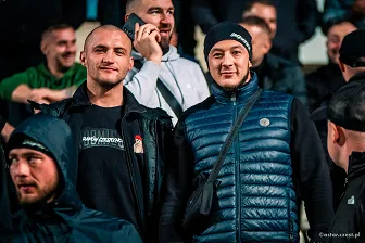 Kibice na meczu Ligi Konferencji: Omonia - Raków