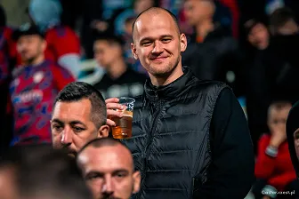 Kibice na meczu Ligi Konferencji: Omonia - Raków