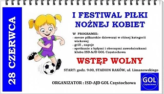 Festiwal Piłki Nożnej Kobiet w niedzielę 28 czerwca – zapowiedź!
