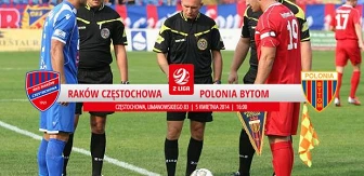 W II lidze – zadanie dla Rakowa : wygrać z Polonią Bytom
