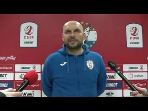 Trener Skry Częstochowa bezpośrednio po meczu w Ostródzie | 14.04.2021