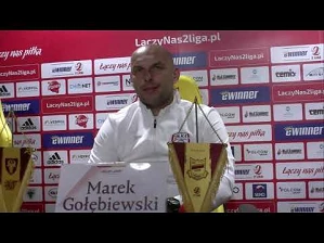 Marek Gołębiewski po meczu ze Chojniczanką Chojnice | 3.04.2021